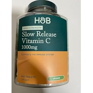 Holland & Barrett Vitamin C 1000mg – High Strength Slow Release Vegan Ascorbic Acid – 240 Tablets (8 Months Supply)