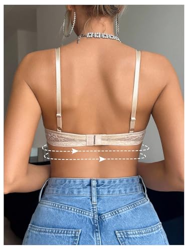 Image of SOLY HUX Women's Sexy Lace Bras Underwire Everyday Bra Comfort Push Up Bralettes