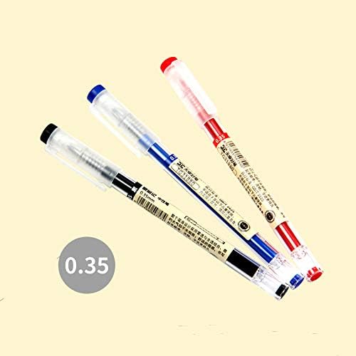 Liquid Ink Rollerball Pens Rolling Ball Pens Quick-Drying Gel Ink Pen Extra Fine Point Pens 0.36mm Japanese Style Maker Pens for Office School Stationery Supply 12 Pieces (4 Black 4 Red 4 Blue) - Image 4