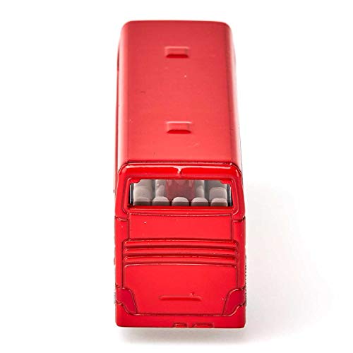 siku 1321, Doppelstock-Reisebus, Metall/Kunststoff, Rot, Spielzeugauto für Kinder