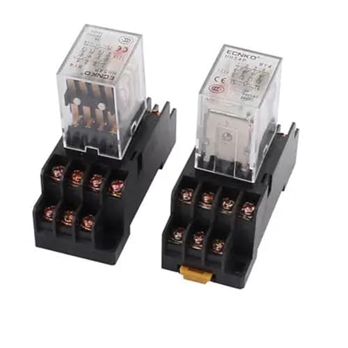 Relais de puissance 14 broches HH54PL bobine AC 110V avec socle pour tableau