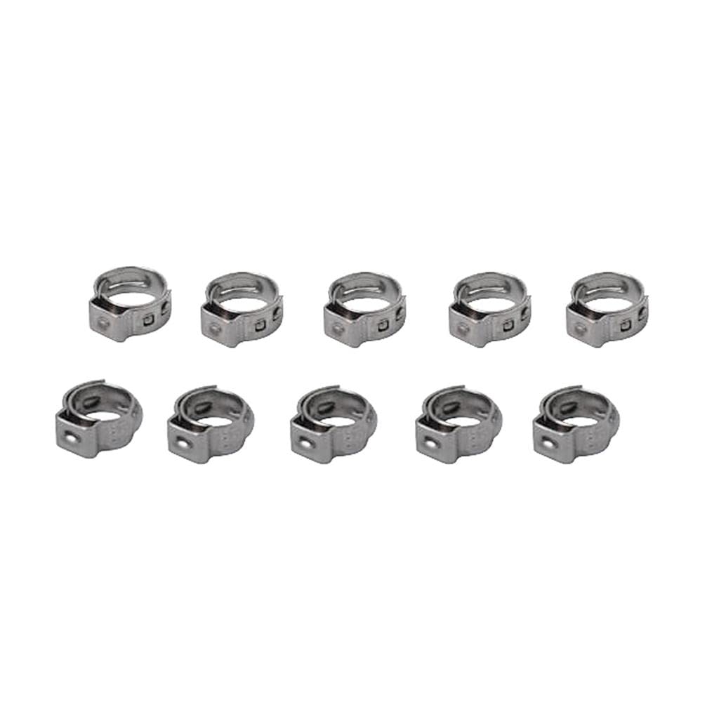 Enakshi® 10 Pieces Single Ear Stainless Steel Hydraulic Fuel Hose Clamps 7.0mm-8.7MM|Parts & Accessories | Car & Truck Parts | Cooling Systems | Hoses & Clamps-image-16