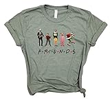 Friends Christmas Characters - Santa Ralphie Clark Griswold Grinch Kevin McAllister - fun vintage Christmas tee - 90's movie