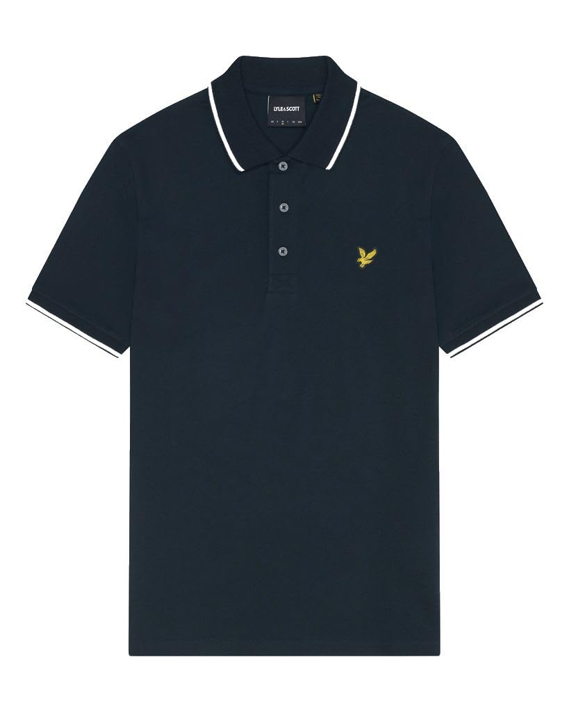 Lyle And Scott Men's Navy Tipped Polo Shirt  42 1XL