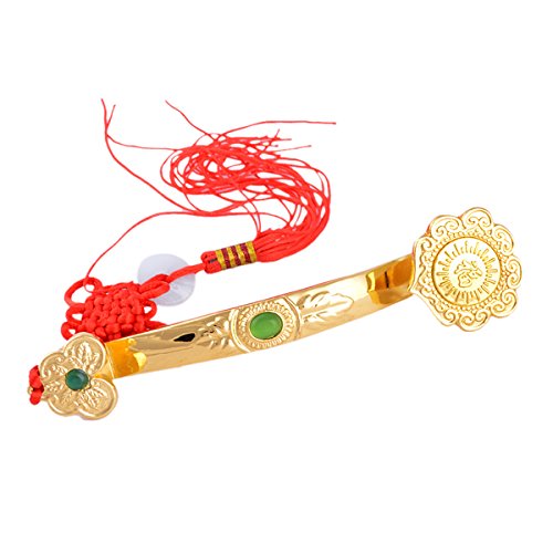 Sceptre Feng Shui Ruyi en Bois Décoration Bureau et Salon 40cm