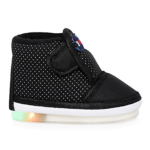 CHIU Kids LED Light Shoes with Chu Chu Musical Sound for Baby Boys and Girls (Black, 21-24 Months) 2 41WU1Z2LzMS