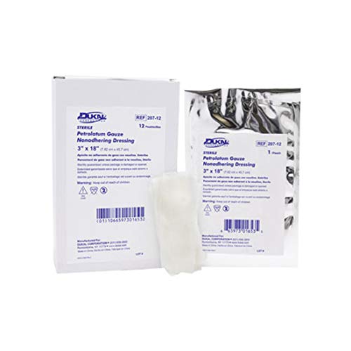 Dukal 204 Alba Petrolatum Gauze, Sterile, 1/2" W x 72" L (Caja de 50) miniatura 1