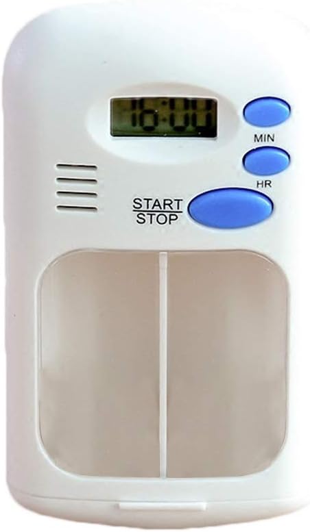 TOPBATHY Smart Medicine Reminder Kit Multi-function Creative Electronic Pill Box(White)