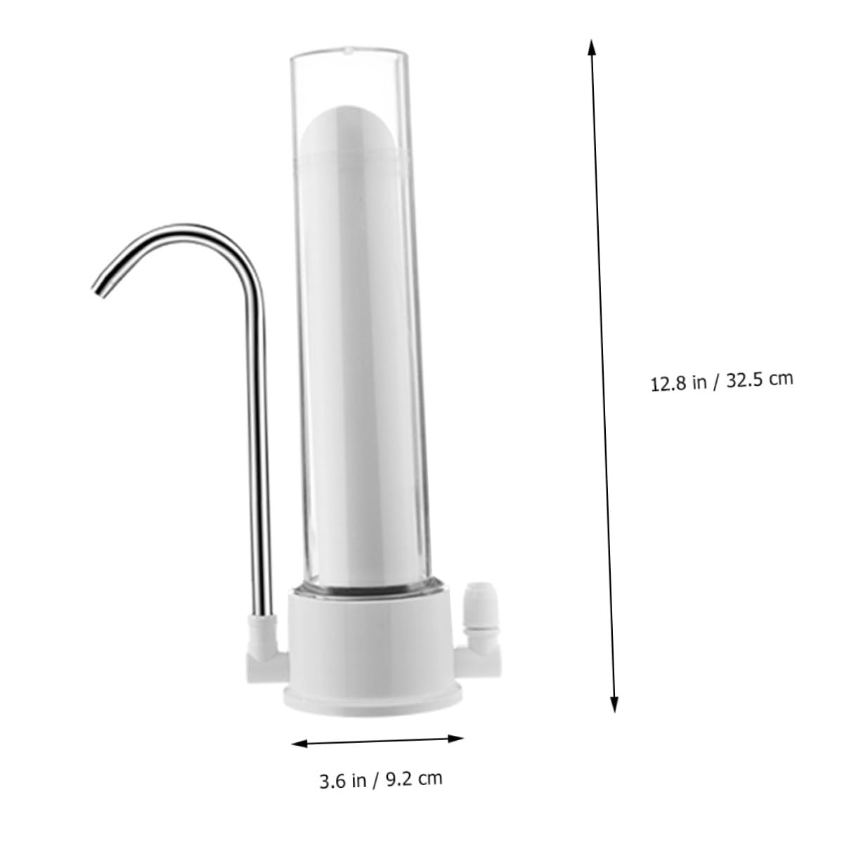 Filtro de Agua Fácil de Instalar para Grifo de Cocina Blanco Adaptadores Purificador Doméstico Sistema Duradero de Plástico y Cerámica para Agua Potable
