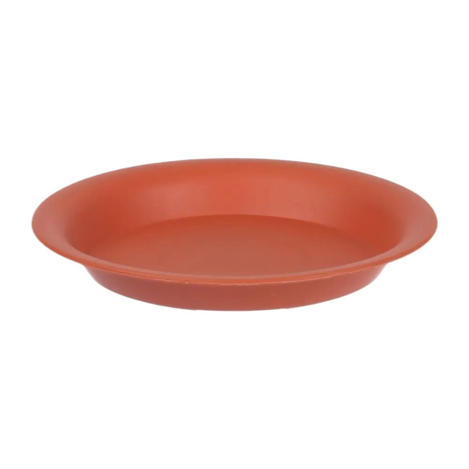 CNYUON 6Pcs Garden Flower Pot Round Indoor Outdoor Drip Trays Plant Saucer Plastic Tray Saucers(Red,10x13.5cm)