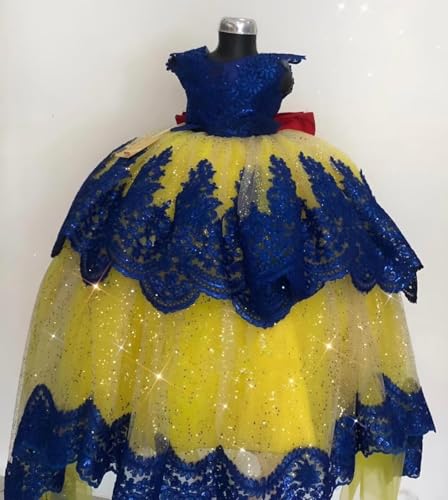 Mollybridal Cute Multi Colored Designer Princess Ball Gown Little Girls Pageant Dresses Long Sleeves3