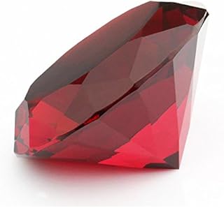 Crystal Glass Diamond Shaped Decoration, Pink 60mm Jewel Paperweight,Gift Decoration Idea For Christmas, Thanksgiving (Please identify our brand Yarr Store)