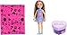 Barbie Party Unboxed Chelsea Doll Set, Glam Party Series with 6 Surprises Including Pet & Color Change (Styles May Vary)