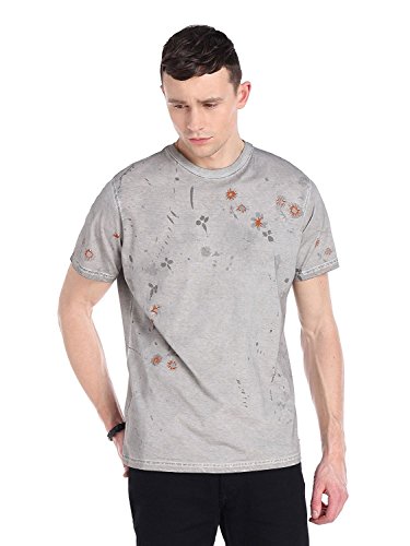 Diesel Camiseta para hombre X-Pequeña Blanco/gris