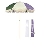 LAGarden Palm Springs 6Ft Patio Floral Fringe Umbrella...