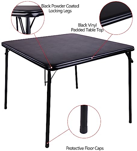 Elevon BFUT--04 Signature Square 36-Inch Folding Card Table Collapsible Legs thumb #1