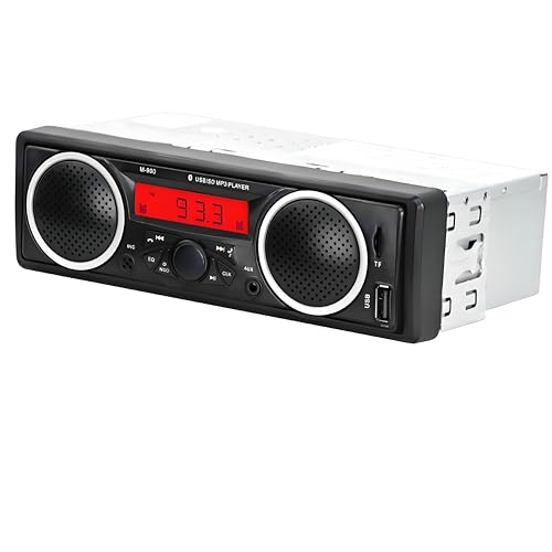 Single Din Car Stereo Bluetooth,1 Din 12V-24V Car Radio with Two Built-in...