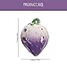 Vaguelly Strawberry Ocarina 6 Hole Ac Tones Ocarina Ceramic Fruit with Lanyard Lovely Strawberry Shape Instrument Modeling for Beginners, Purple