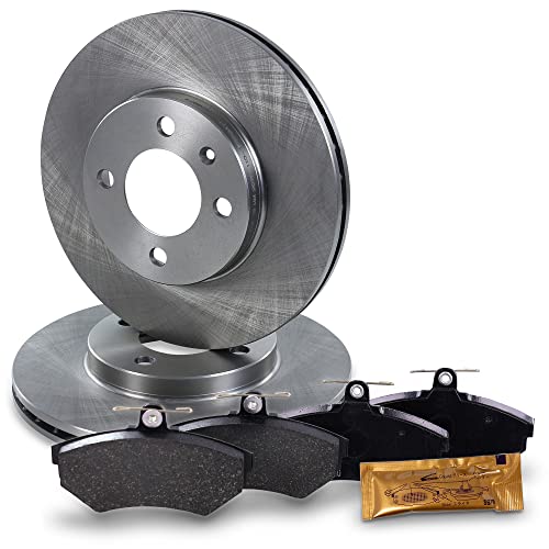 BESTPRICE Juego de frenos eje delantero incl. discos de freno Ø 256 mm ventilados + pastillas de freno delanteras