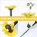 OSALADI 2 Pcs Hummingbird Flying Simulation Solar Hummingbird Garden Stakes Decorative Fluttering Hummingbirds Yard Decorations for Patio Outdoor Decorations