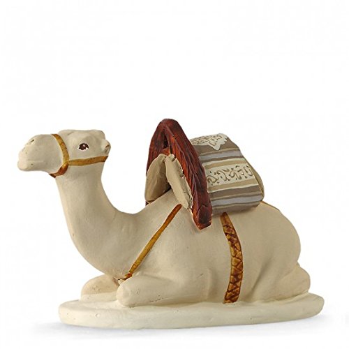 Arterra - Santons de Provence - Chameau couché - Les Blancs - Collection 7 cm