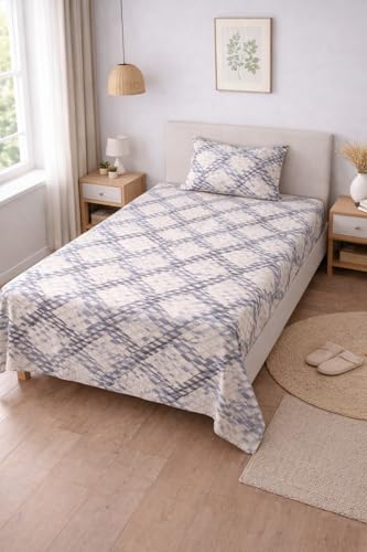 Image of AAZEEM Microfibre Single Bedsheet 100% Microfibre Full Size Sheets Set, Soft & Comfy, Bedsheet & Pillowcases Sets, Machine wash | Bedsheet Size 60 X 90 Inches Pillow - 17 X 27 |