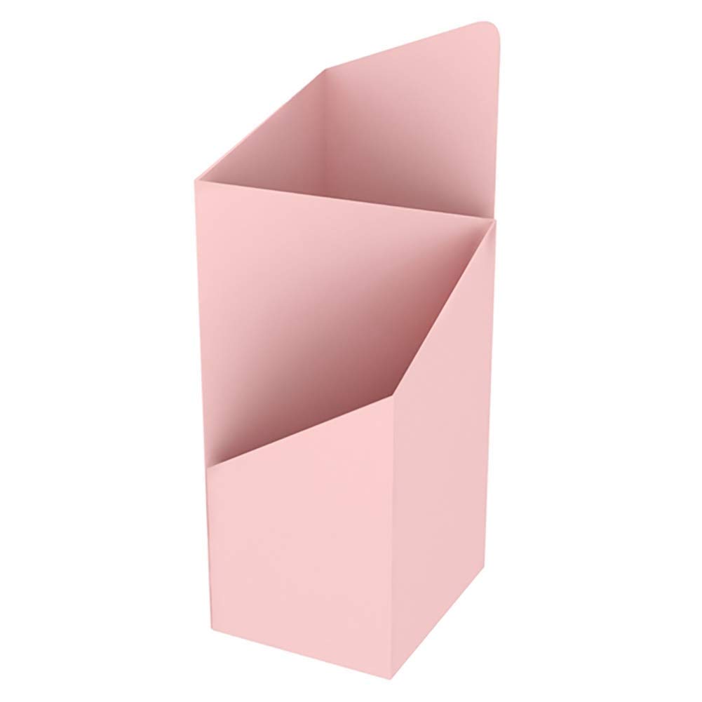 Porte-parapluie carré en fer rose pour une entrée accueillante