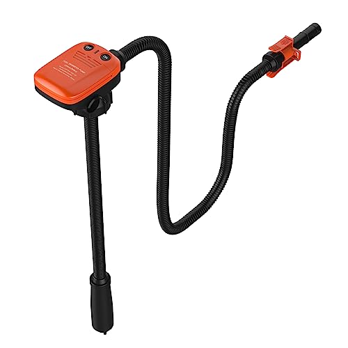 Automatic Fuel Transfer Pump With Auto-Stop, AA Battery Powered Portable Pump for Gasoline Diesel Fuel Fluid Oil Kerosene With 3 Adapters Fits Most Gas Cans, 3.93-Ft Long Hose 2.4 GPM by Bandelt - Used condition - CA$46.98