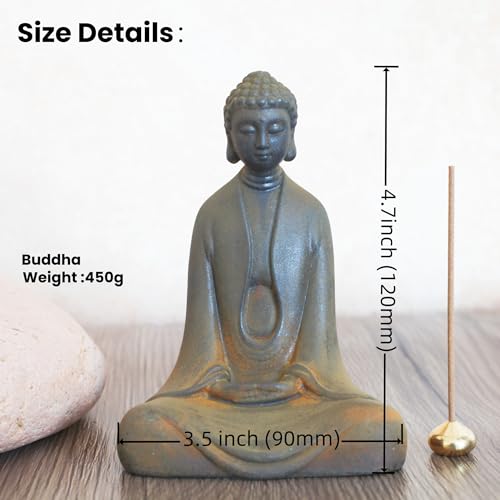 Estatua de Buda de Metal para Decoración y Meditación miniatura 2