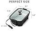ZONETECH 12V Personal Roaster with Glass Lid Portable Non-Stick 11.5-inch Pan Stay-Cool Handles, Rapid Heat Up, Perfect For Camping, Picnic and more