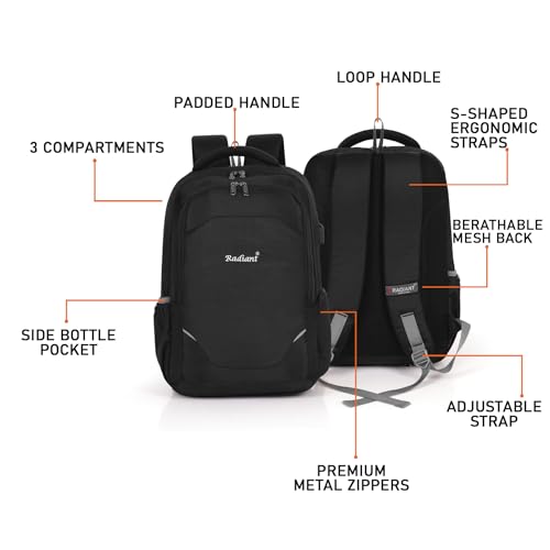 Image of 19 inch /34L Large Water Resistant Laptop Backpack /Casual Backpack /Daypack /Travel Backpack /College Bag For Men /Women