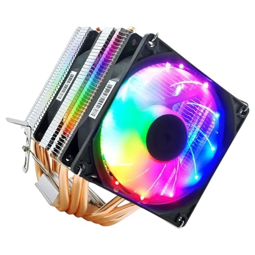 Image of Advanced CPU Air Coolers Double Tower Heat Sink 6 Copper Heat Pipes PWM Controlled Fan Rgbs LED Low Noise Design PWM Rgbs CPU Coolers