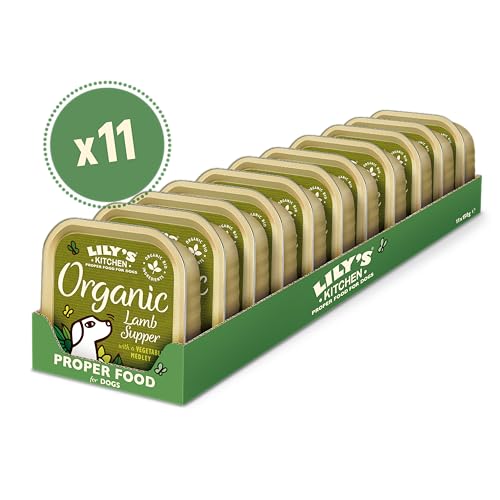 Lily's Kitchen Mit natürlichen Zutaten hergestellt Nassfutter für ausgewachsene Hunde Hundefutter Schale Bio- Lamm 11 x 150g