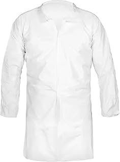 Ctl140 Microporous Lab Coat White Coverall Scrubs Lab Coats Size-Medium (Case of 30)