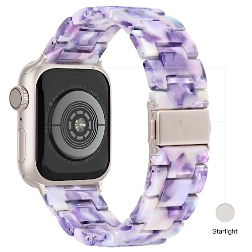 Image of Light House Apple Watch Bands-Fashion Lightweight Resin iWatch Bands for Women Men 38mm /40mm /41mm /42mm(Series 11 10), 49mm /46mm /45mm /44mm /42mm(S 3 2 1), Compatible with Apple Watch Series 11 SE 10 9 8 7 6 5 4 3 Ultra