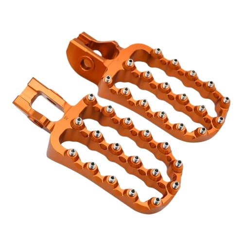 Repose-pieds compatible EXC EXCF TC TE plateforme large orange 2017-2022