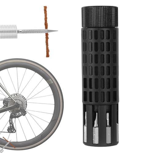 Herramientas para Cambiar Llantas de Bicicleta - Kit Mantenimiento Ruedas Ciclismo - Kit Portátil de Reparación de Neumáticos con Trinquete para Bicicleta, Senderismo,