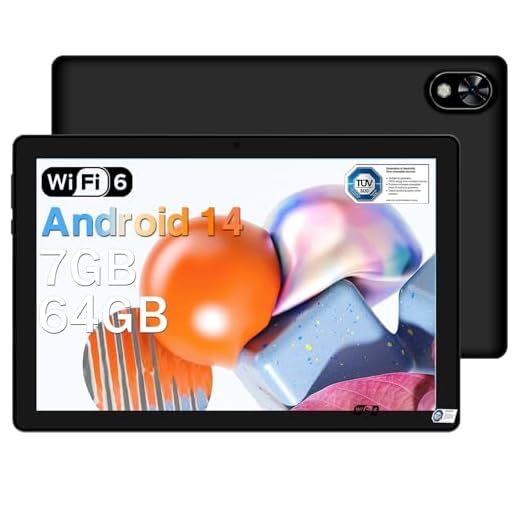 DOOGEE U9 Tablet 10 Pollici 7GB RAM + 64GB ROM, WiFi 6 Tablet Android 14, 10.1” 1280 * 800 HD+ IPS Tablet PC, Tablet in Offerta Bluetooth 5.0/5060mAh/1TB TF/OTG/Tipo C/3.5mm Headphone Jack, Nero