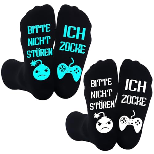 2pcs Funny Gaming Socks Gamer Gift With Saying Please Don't Disturb I Gamble Gambling Socks Funny Novelty Gifts For Gamer Men Men Women Ladies Christmas Valentine's Day Birthday