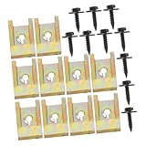 HIAKDOFT 10セット 車用装飾固定クリップ属型クリップ ネジ 自動車内装トリム用取り付け簡単頑丈な六角頭自攻ボルト洗練された 設計