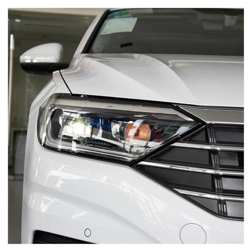 Phare avant voiture coque droite lentille transparente pour Jetta 2019 2020