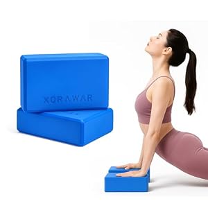 Foam Yoga Blocks 2 Pack | Pilates Block with High Density Foam Blocks | Exercise Blocks foam | Pilates Blocks | Pilates Blocks 2 Pack, Yoga Block Set, Pilates Home Equipment