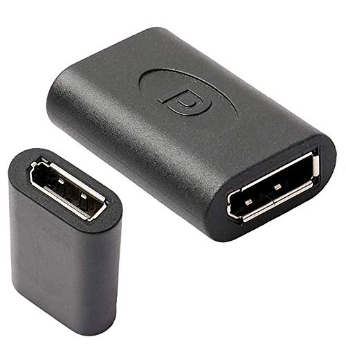 VMOJO DisplayPort Adapter Kupplung Verbinder Schwarz | DP Doppelkupplung | Gender Changer (Buchse auf Buchse)