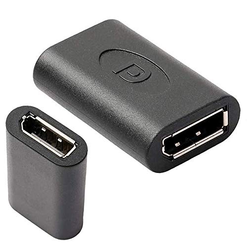 VMOJO DisplayPort Adapter Kupplung Verbinder Schwarz | DisplayPort Doppelkupplung | DP Adapter | Gender Changer (DisplayPort Buchse auf DisplayPort Buchse)