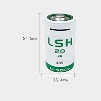 Vista 2 de (4-Pack LSH20 3.6 Volt D 13000mAh Lithium Battery for LSH20 Battery ER34615M Lithium Battery Non-Rechargeable