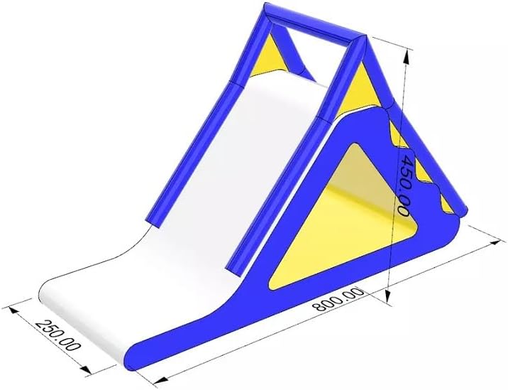 Inflatable Floating Water Trampoline Park Triangle Water Slide for Adults Kids, as picture show