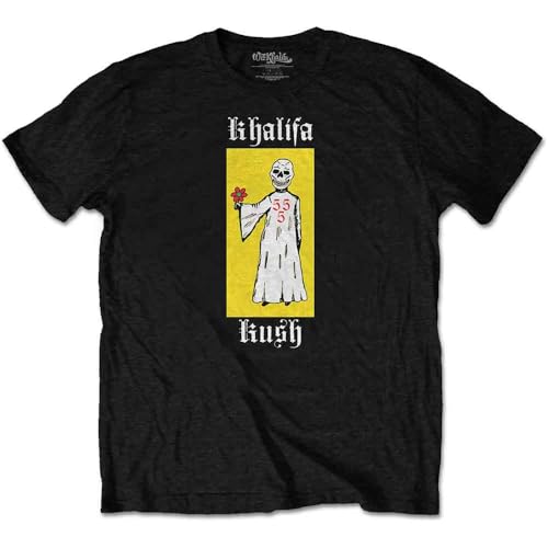 Image of Wiz Khalifa Reaper Flowers Official Tee T-Shirt Mens Unisex (X-Large) Black