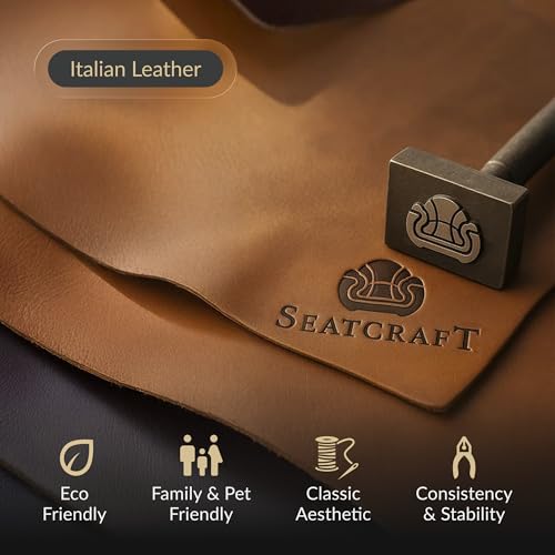 Image of Seatcraft Virtuoso LT Tobacco Italian Leather Home Theater Seating, Zero Gravity Power Recliner, Powered Headrest and Lumbar Gaming and Home Office Chair, Heat and Massage Lounge Sofa, Single Recliner