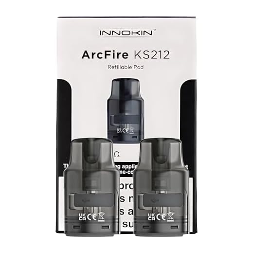 Innokin ARCFIRE Replacement Pod [1.2ohm | 10W] 2 Pack - Smooth MTL Vaping, Side-Filling, Mesh Coil, Leakproof Design, No Nicotine