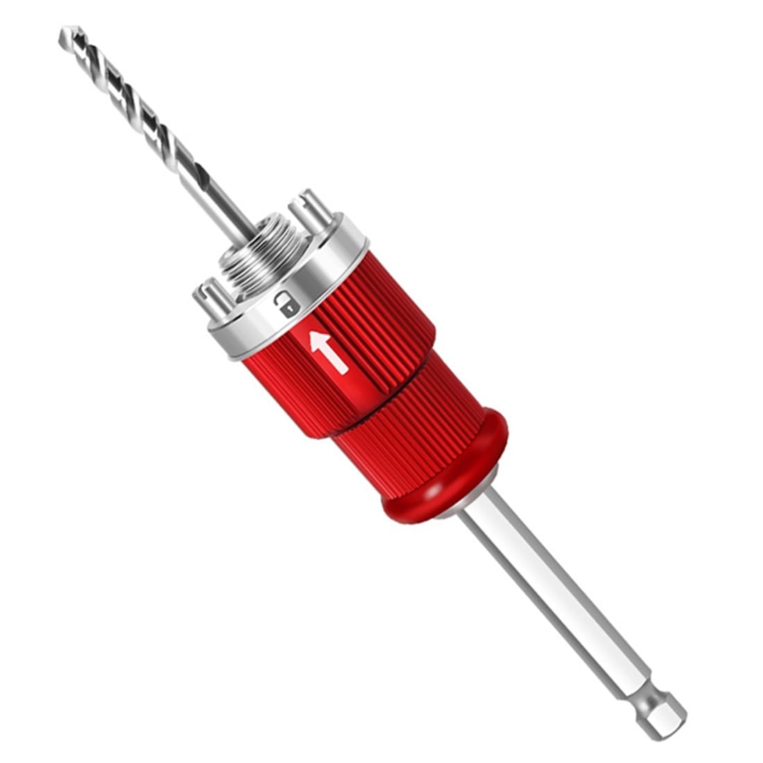 Aundhegrtt As Shown Quick Stripping Pipe Self-Locking Extensions Rod Woodworking Hole Opener Connecting Rod Woodworking Hole Opener